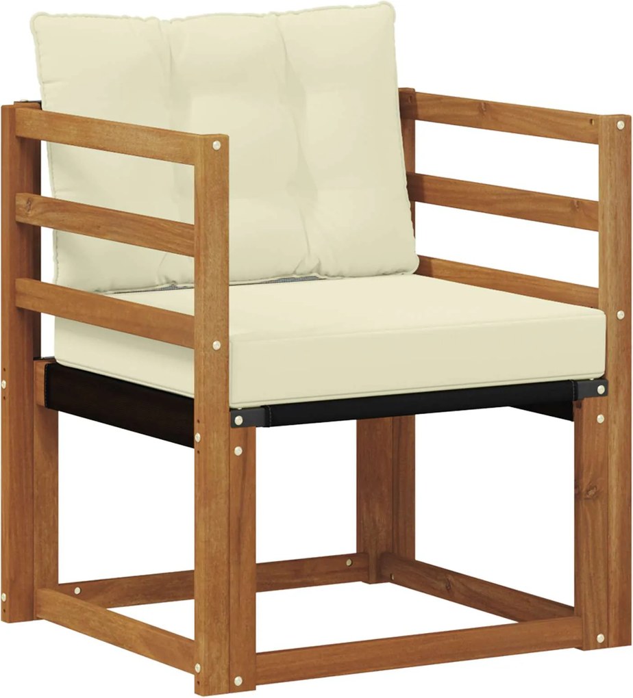 vidaXL Set de canapele de exterior Lemn solid de Acacia și Textilene