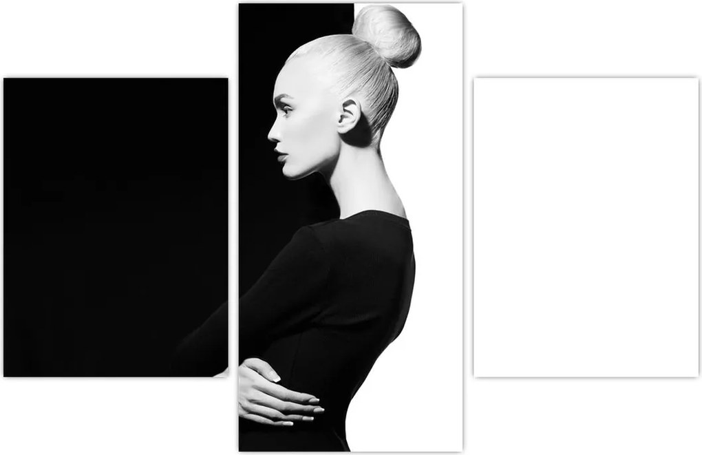 Tablou - O femeie à la yin și yang (90x60 cm)