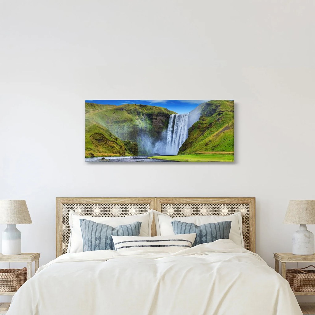 Tablou - Cascada Seljalandsfoss (120x50 cm)