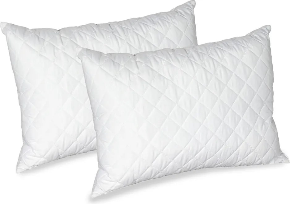 Set Alcam, 2 perne microfibra 50x70 cm si pilota matlasata 180x200 cm