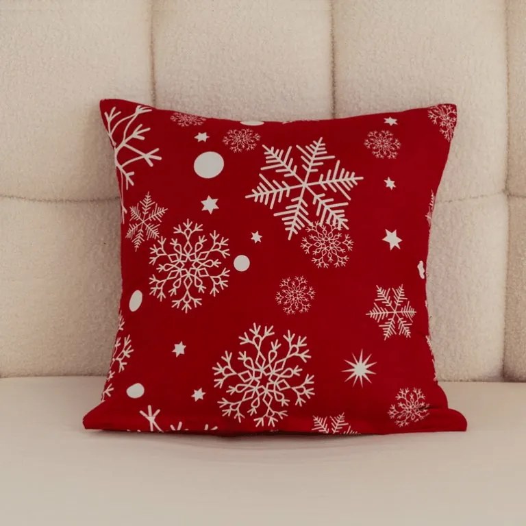 Husa de perna din microfibra SNOWFALL 45x45 cm, rosu