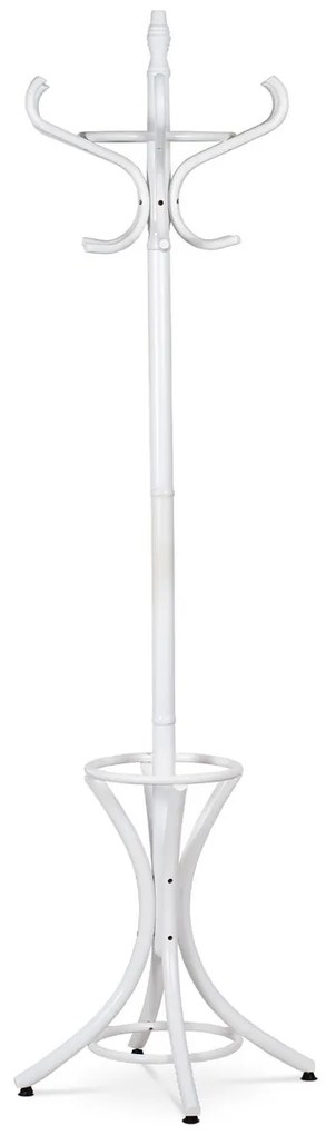 Cuier lemn masiv, alb mat, 185 cm