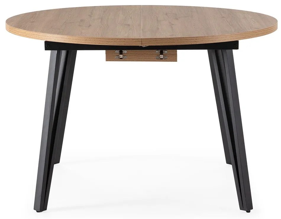 Masă de dining în culoare naturală rotundă extensibilă ø 120 cm Cleo – Marckeric