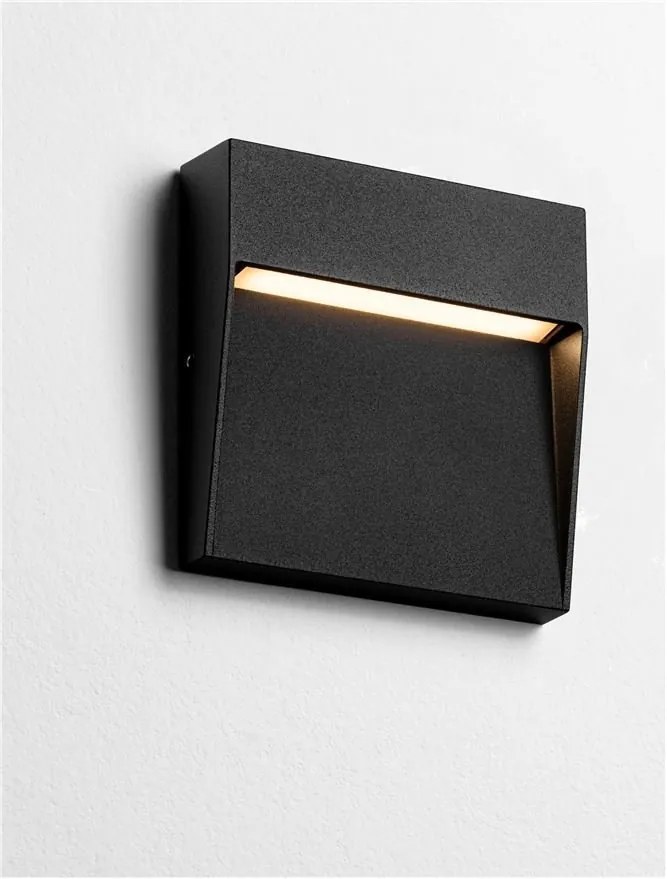 Spot LED aplicat iluminat exterior ambiental IP54 TOBY negru