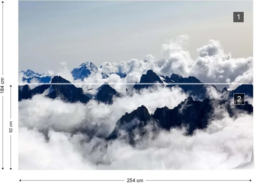 Fototapet GLIX - Up In The Clouds + adeziv GRATUIT Tapet nețesute - 254x184 cm
