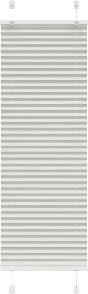 vidaXL Jaluzea plisată gri deschis 40x100 cm Lățime țesătură 39,4 cm