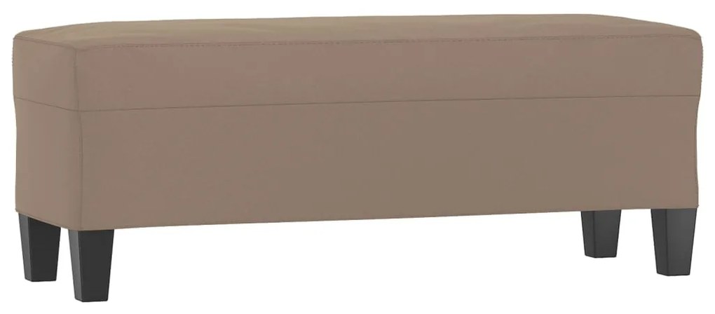 349465 vidaXL Bancă, gri taupe, 100x35x41 cm, microfibră