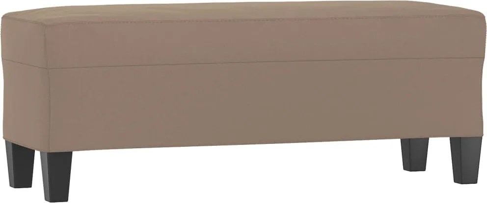 vidaXL Bancă, gri taupe, 100x35x41 cm, microfibră