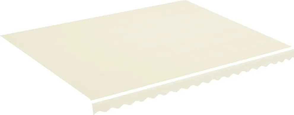 vidaXL Pânză de rezervă copertină, crem, 4,5x3,5 m