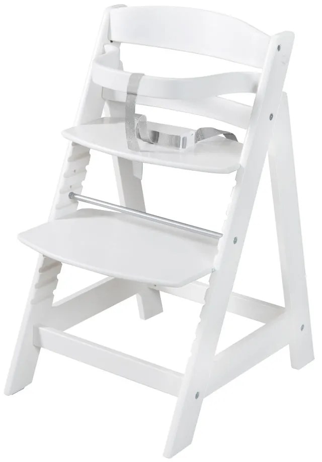 Scaun de masă pentru bebe alb Grow-Along – Roba