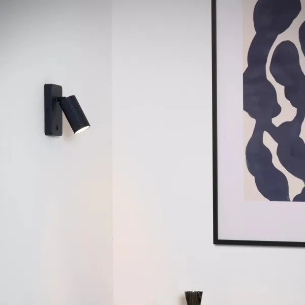 Lucide 09239/11/30 - Aplica spot de perete CLUBS 1xGU10/40W/230V negru