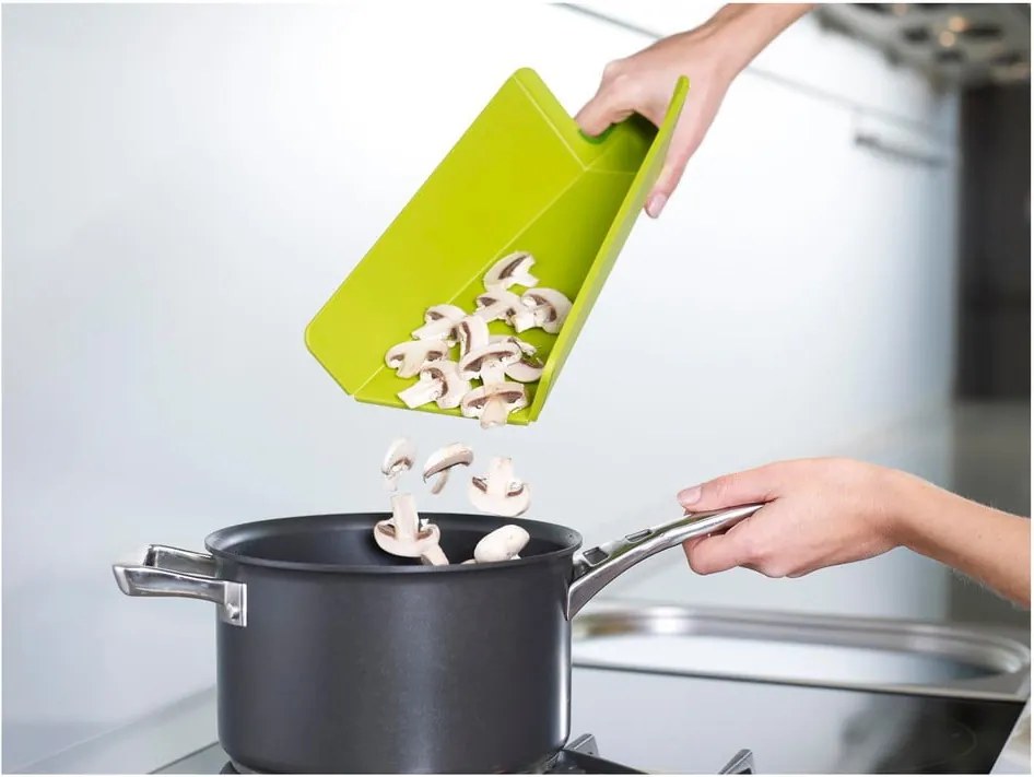 Tocător pliabil Chop2Pot Plus, lungime 38 cm, negru