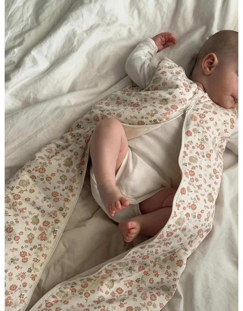 Sac de dormit pentru copii, bej din bumbac organic 40x77 cm Augusta – Cam Cam Copenhagen