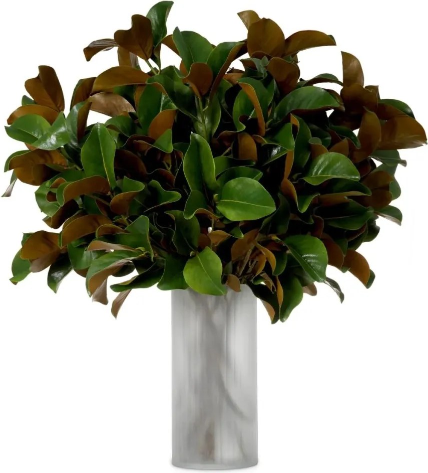 Buchet artificial LUX din 24 fire frunze de Magnolie
