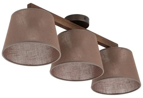 Brilagi - Lustră aplicată LATTE 3xE27/15W/230V pin/maro