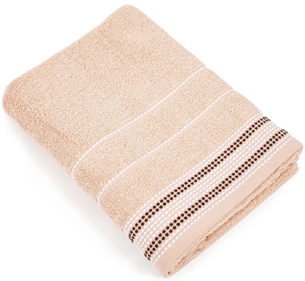 Prosop de baie BARBARA 70x130 cm bej, 100% bumbac