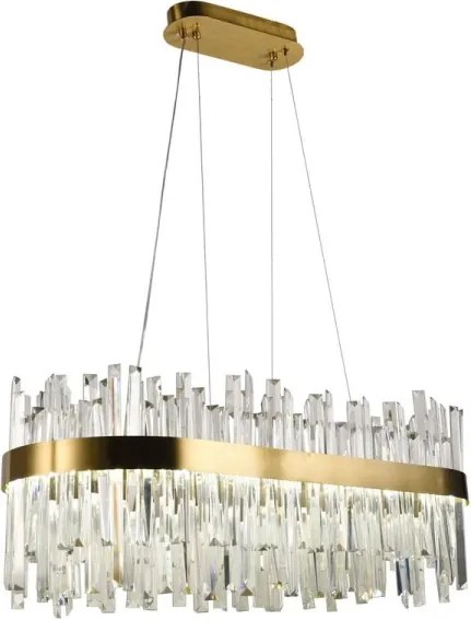 Lustră LED de cristal dimabilă pe cablu LED/90W/230V + telecomandă