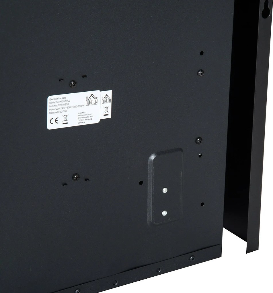 Semineu electric 1000-2000 W Argintiu