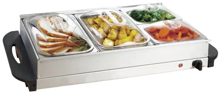 JAGO Încălzitor de bufet multifuncțional, 150 W, 4 compartim