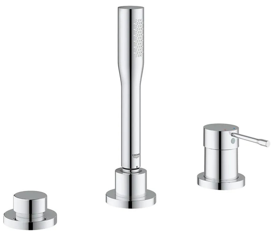 GROHE 19976001 - Baterie pentru cadă ESSENCE, montaj pe 3 găuri, crom lucios