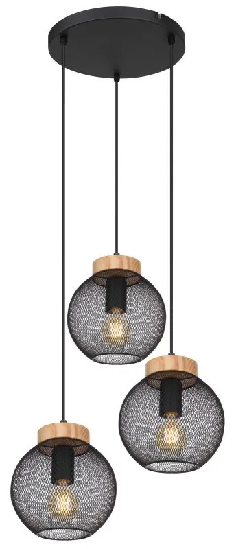 Lustra suspendata cu 3 pendule design modern PABLO 15663-3H GL