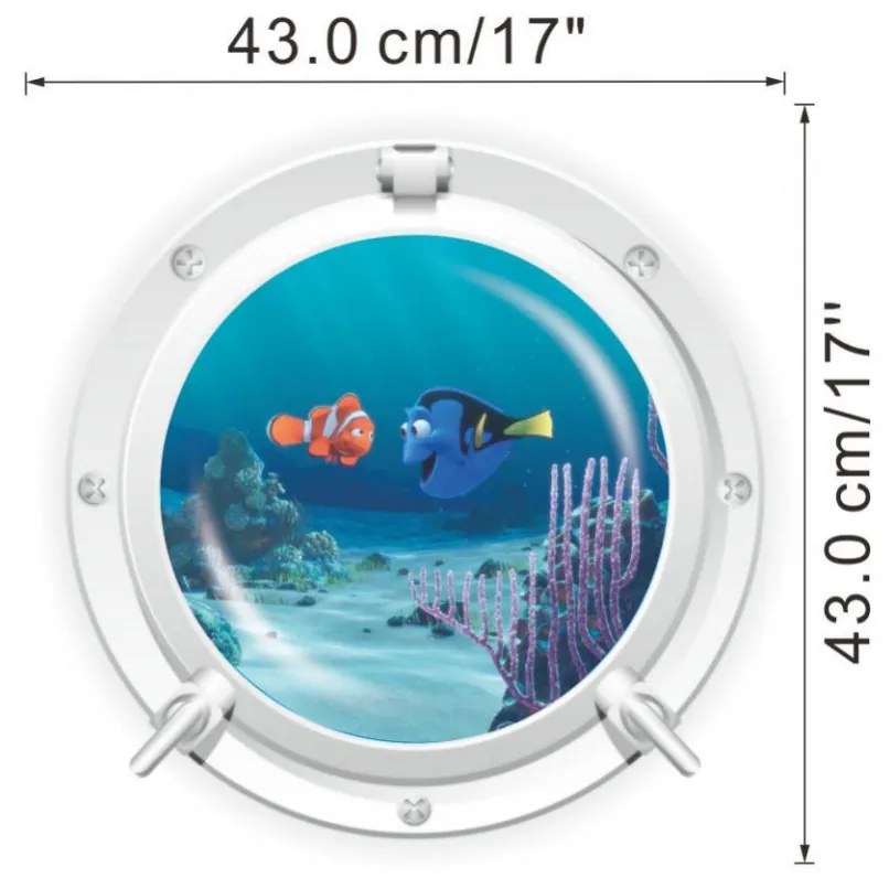 Sticker decorativ Finding Nemo 43 x 43 cm