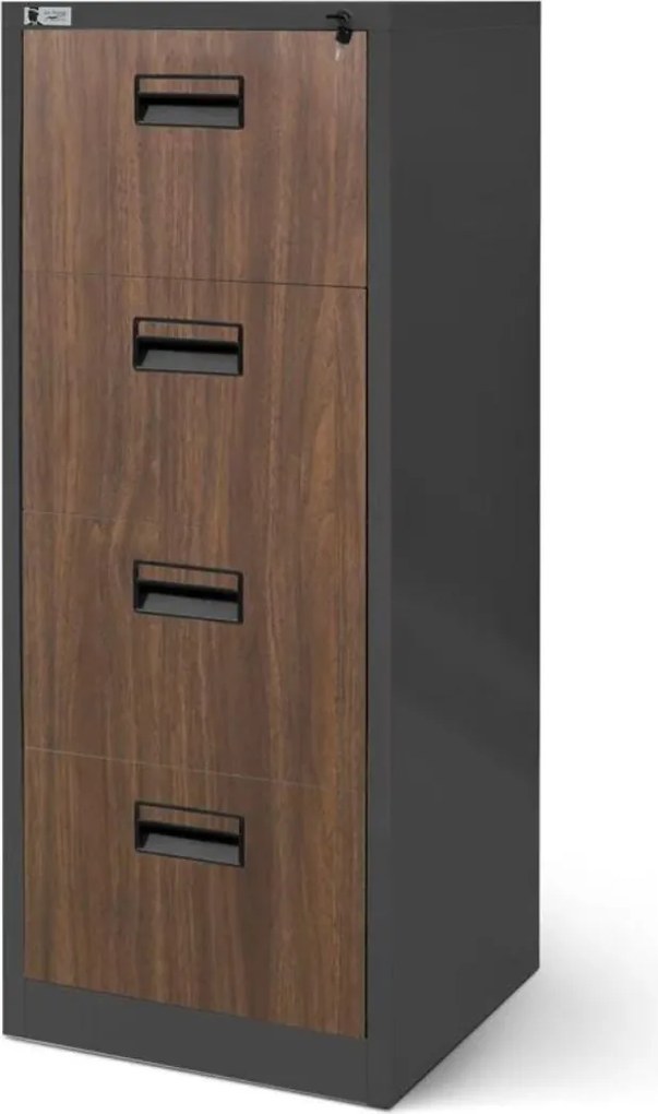 Fișet Sara antracit-nuc (46x132 cm)