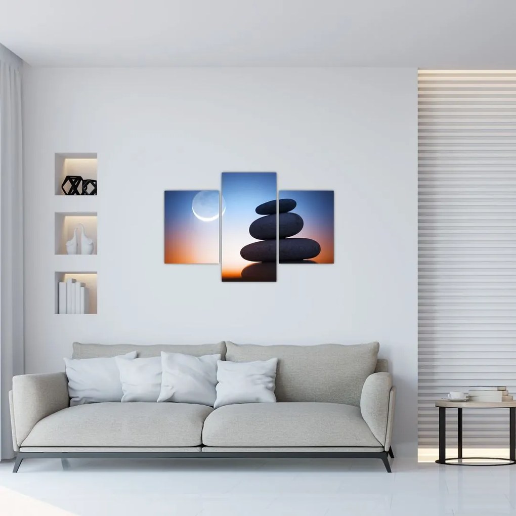 Tablou cu pietre suprapuse (90x60 cm)