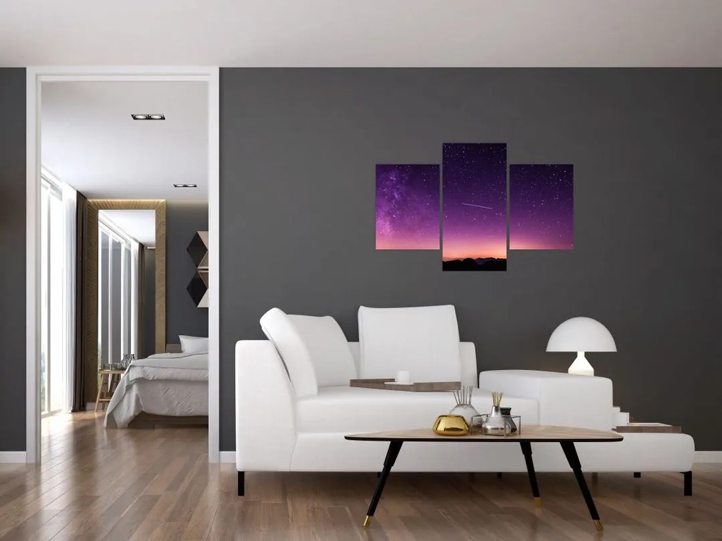 Tablou cu cerul și stea căzând (90x60 cm)