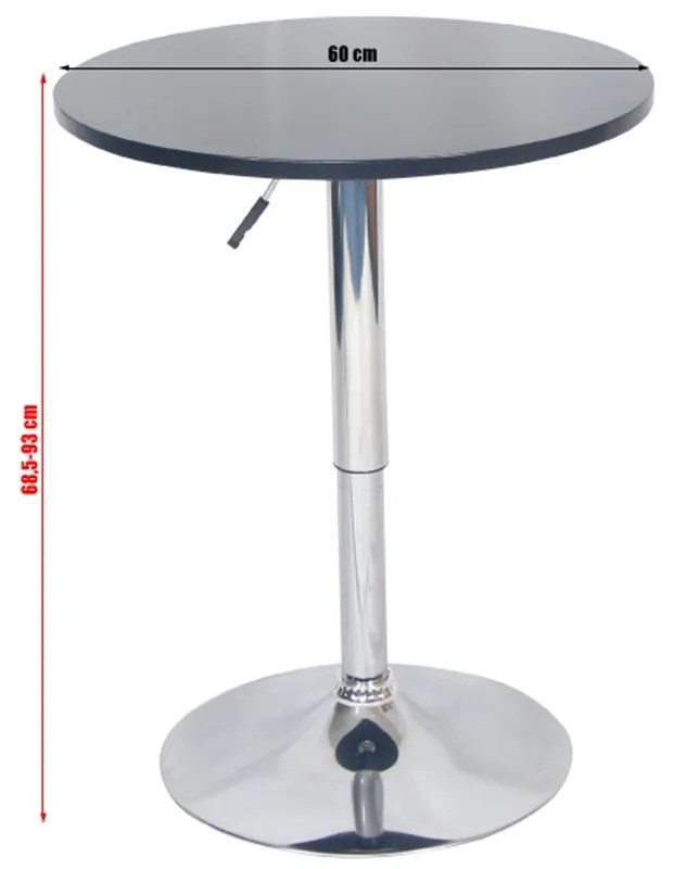 Zondo Masă tip bar Brann (negru). 1015706