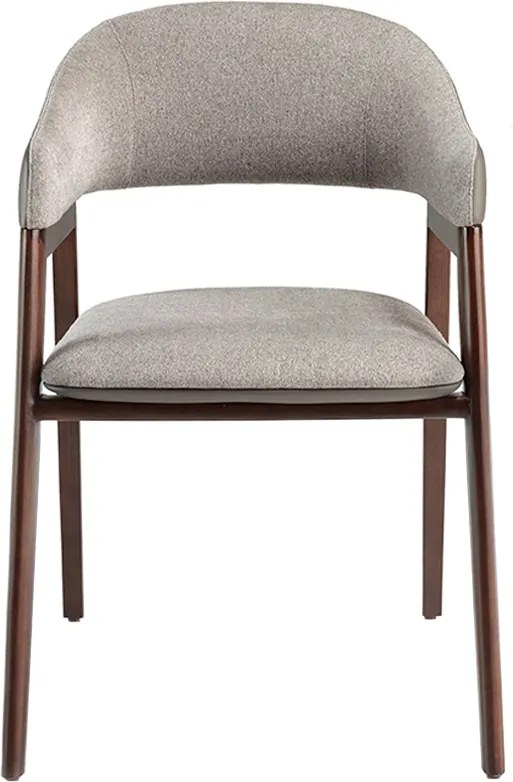 Scaun cu brate tapitat design italian Nogal