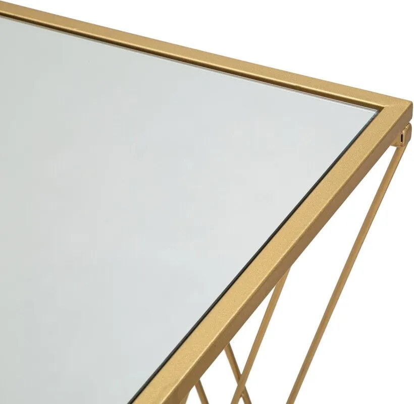 Consola Easy, Mauro Ferretti, 120x40x80 cm, fier, auriu