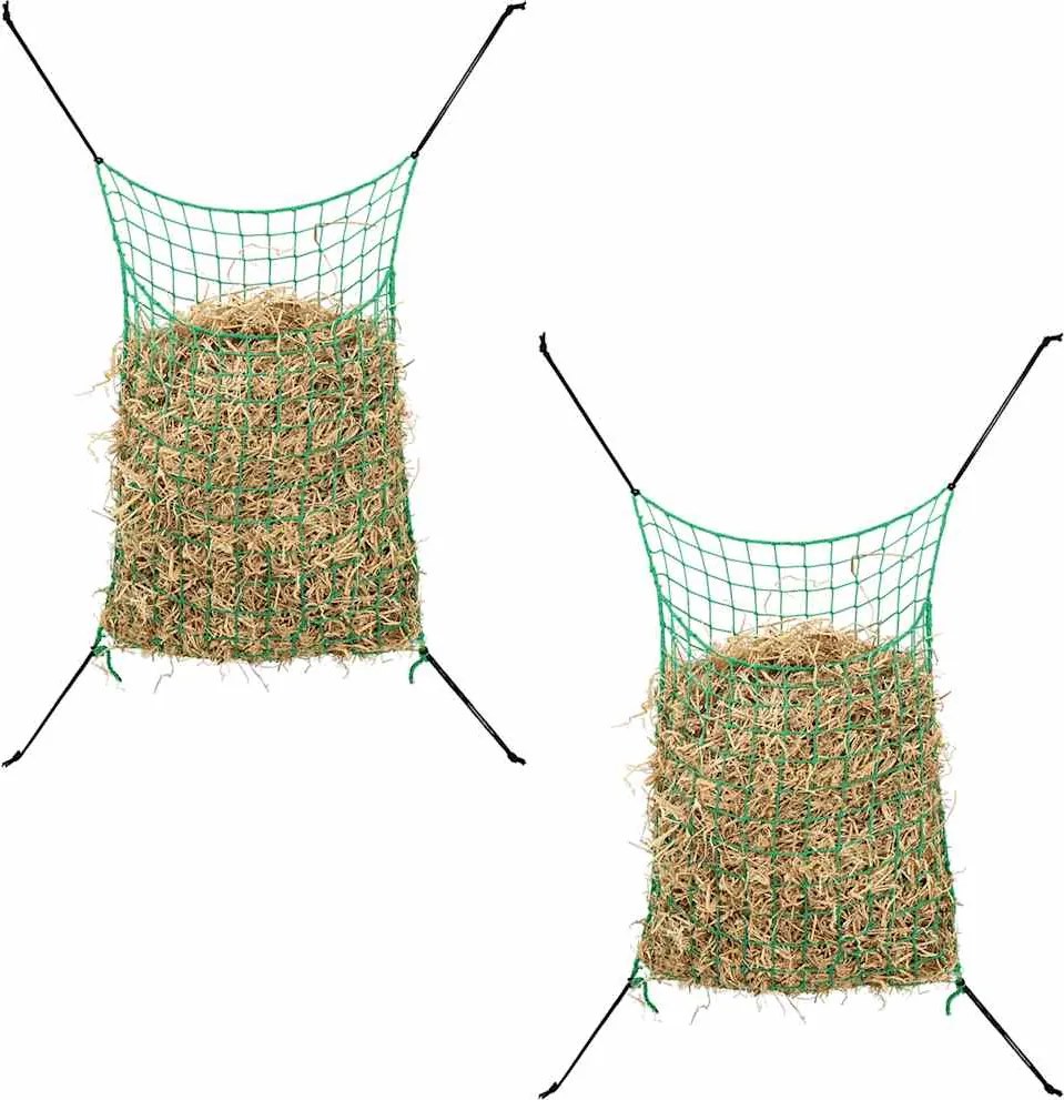 vidaXL Plase pentru fân, 2 buc, verde, dreptunghiulară, 200x120 cm, PP