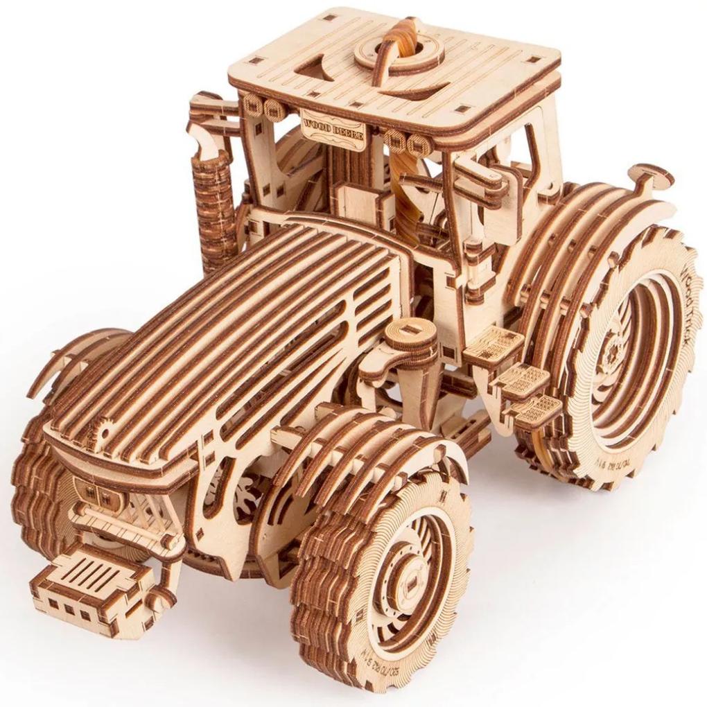 Puzzle 3D din lemn tractor
