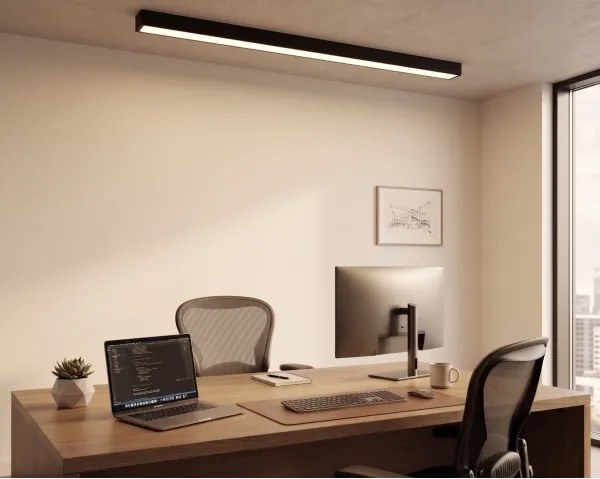 LED plafonieră/lustru pe cablu LED/44W/230V 3000K 120 cm negru