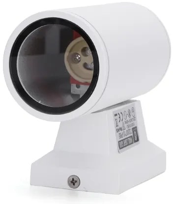 Aigostar - Corp de iluminat de perete pentru exterior 1xGU10/230V IP65 alb rotund