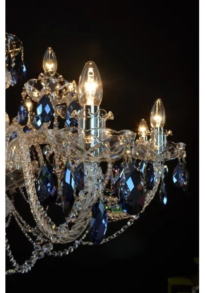 Wranovsky JWZ166182231 - Lustră de cristal pe lanț OCEAN 18xE14/40W/230V