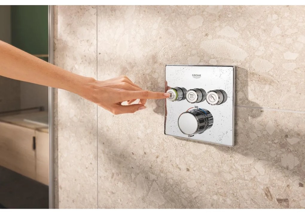 Grohe Precision Smartcontrol set de dus ascuns cu termostat da crom 34875000