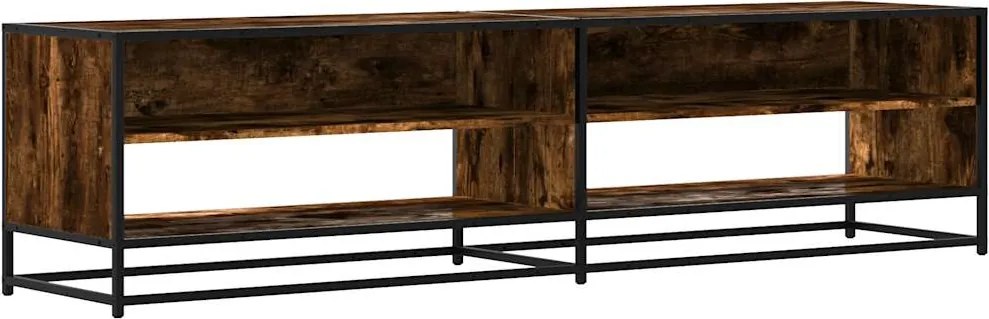 vidaXL Comodă TV, stejar fumuriu, 180,5x40x46 cm, lemn prelucrat