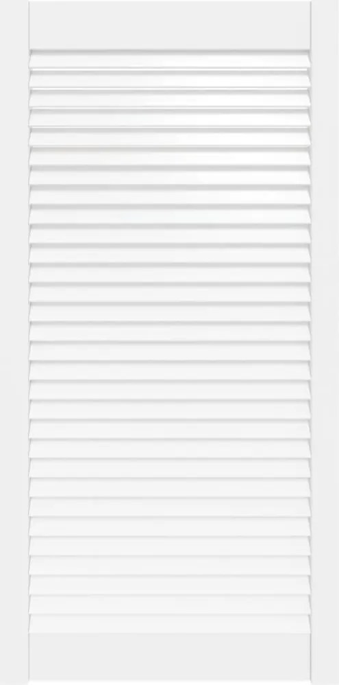 vidaXL Ușă de dulap design lambriu, alb, 99,3x49,4 cm, lemn masiv pin