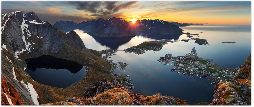 Tablou - Peisaj montan, Norvegia (120x50 cm)