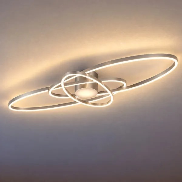 BRILAGI - plafonieră LED dimabilă APOLLO LED/58W/230V 43,2x101,2 cm crom + telecomandă