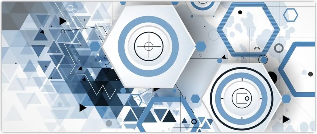 Tablou - Abstract geometric (120x50 cm)