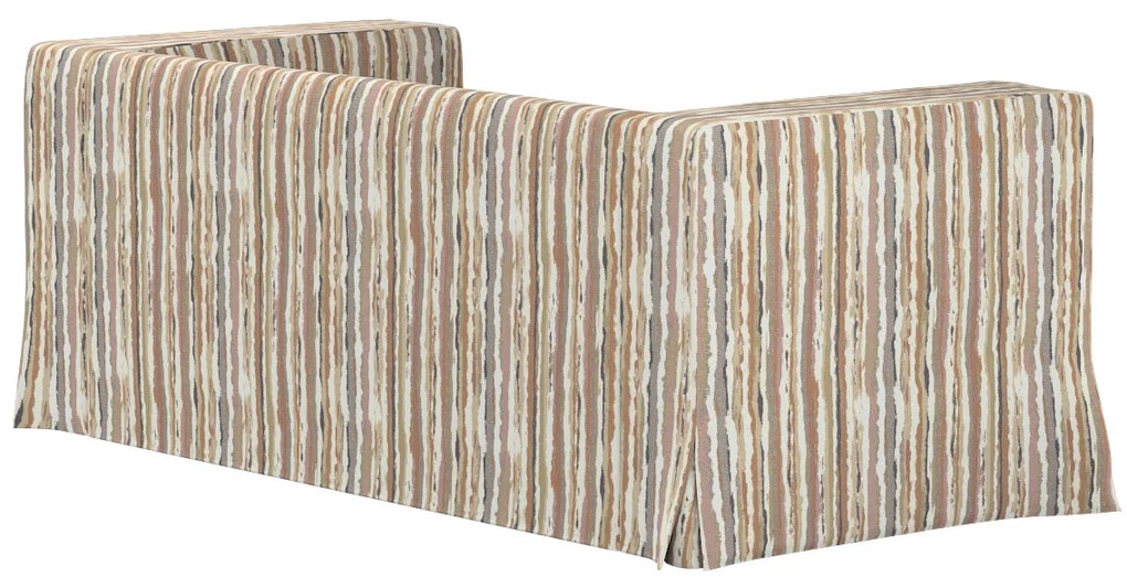 Husă canapea Klippan cu 2 locuri, lungă, cu pliuri contrastante