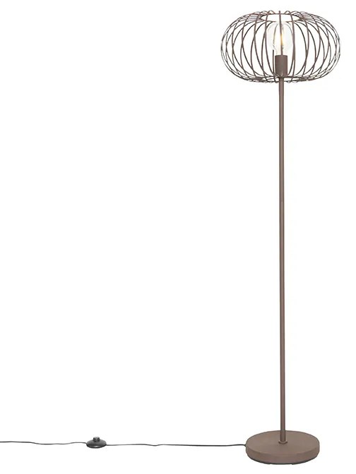 Lampa de podea de design maro ruginiu - Johanna