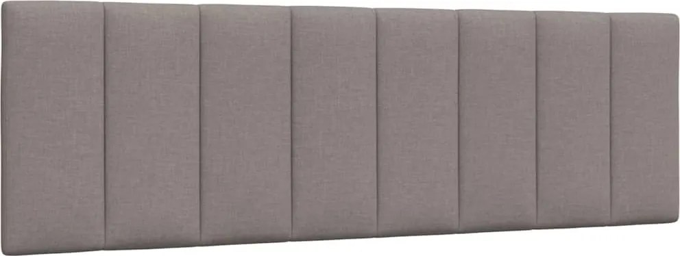 vidaXL Pernă pentru tăblie de pat, Hanko, gri taupe, 160 cm, material textil