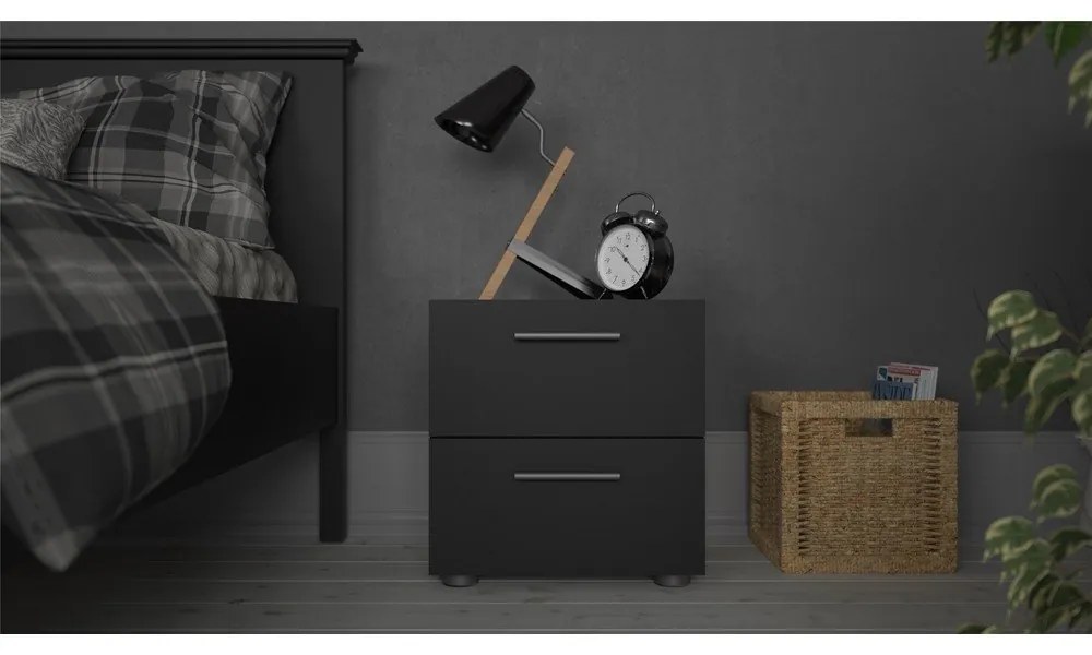 Noptieră neagră Pepe - Tvilum