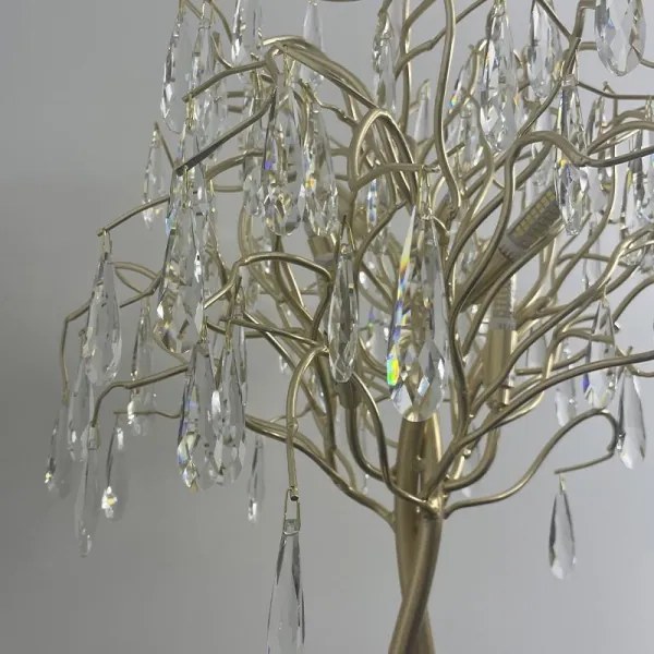 Lampă de cristal de masă 5xG9/40W/230V auriu