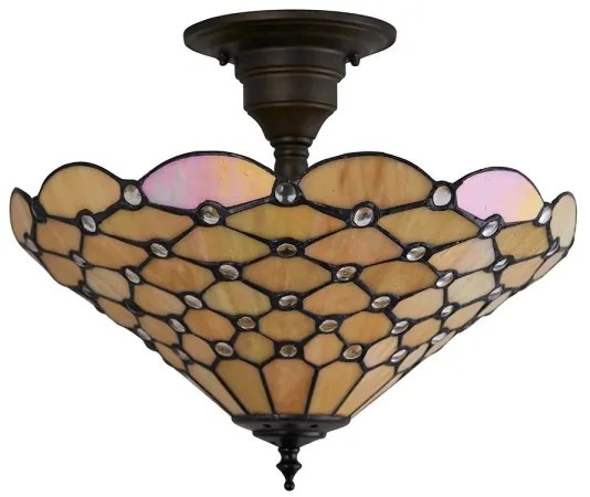 Endon 64300 - Lustră aplicată Tiffany PEARL 3xE27/60W/230V Ø 37 cm