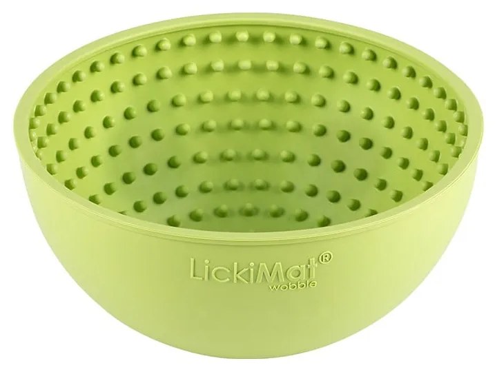 Bol pentru lins Wobble Light Green – LickiMat